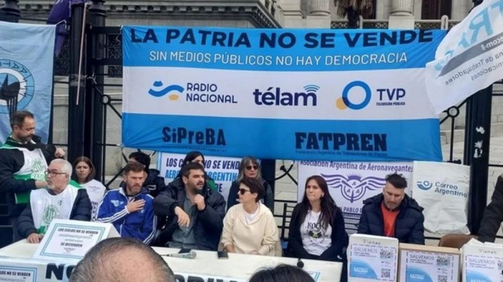 Trabajadores de empresas pblicas pedirn que se respete lo votado en el senado antes del tratamiento de la Ley Bases