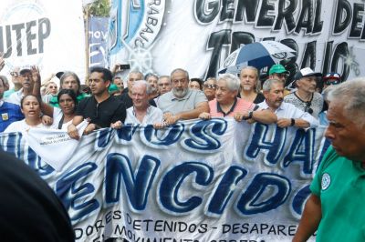 La CGT repudi la visita de diputados oficialistas a Astiz y otros genocidas