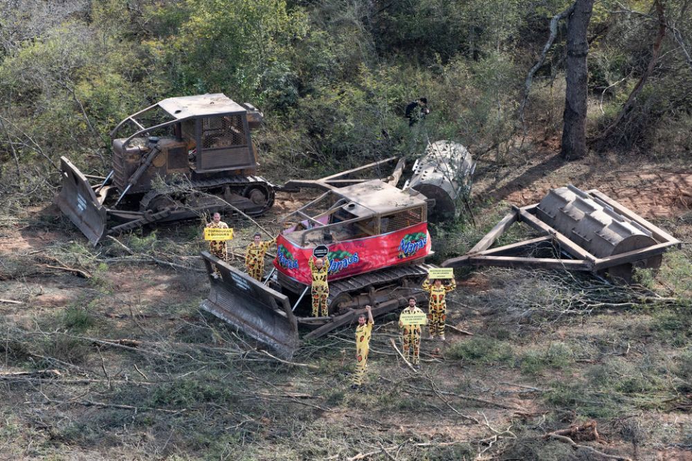 Bloquearon topadoras en un desmonte de 10 mil has en Santiago del Estero