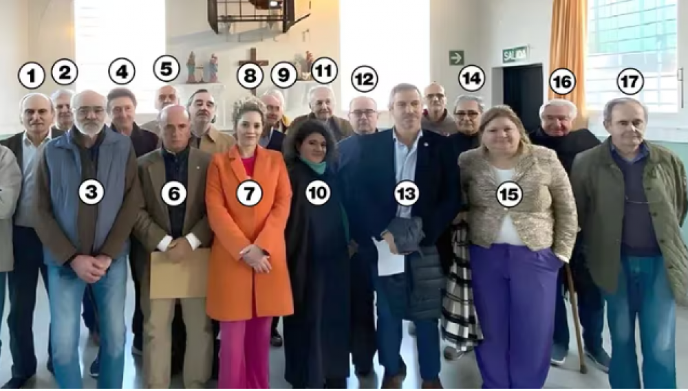 Se conoci la foto de la visita de diputados libertarios a Astiz y otros represores en Ezeiza