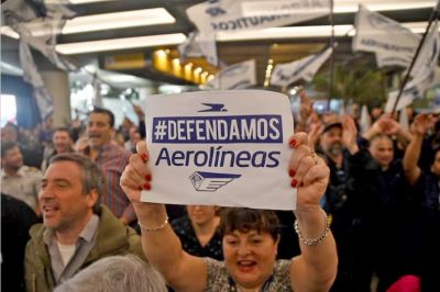 Aeroparque: los vuelos de Aerolneas Argentinas se vern afectados este lunes por una medida gremial