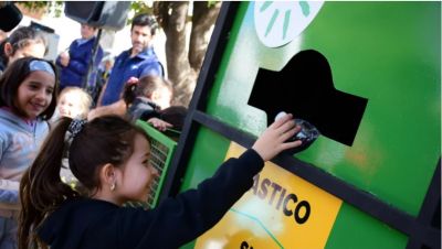 Inauguraron un nuevo punto verde de reciclaje diferencial en un barrio capitalino