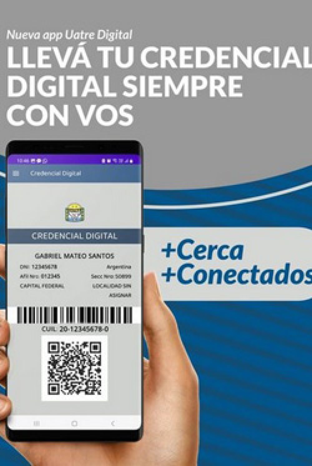 UATRE lanz la credencial digital para afiliados/as