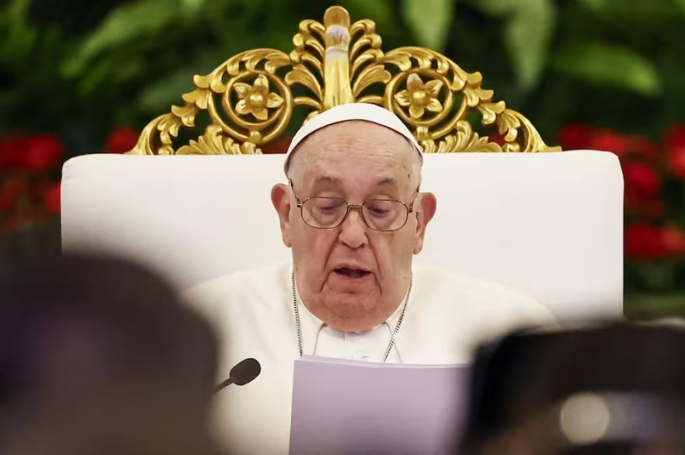 En su primer discurso en Indonesia, el papa Francisco reiter la importancia de la justicia social