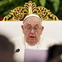 En su primer discurso en Indonesia, el papa Francisco reiter la importancia de la justicia social