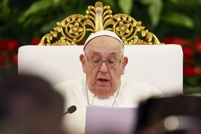 En su primer discurso en Indonesia, el papa Francisco reiter� la importancia de la justicia social