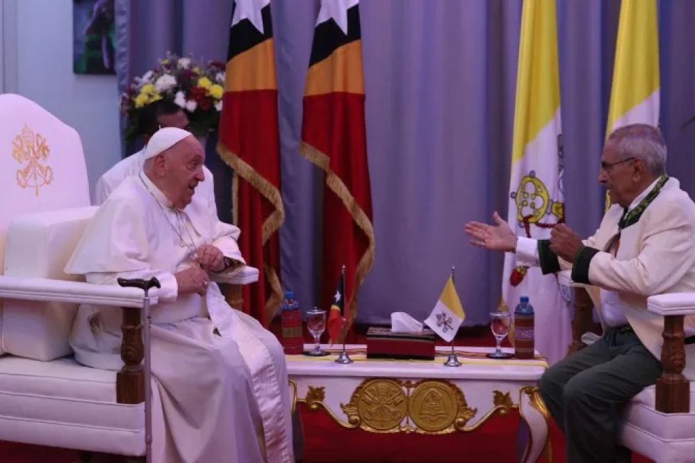 La bienvenida del Papa Francisco a Timor Oriental, uno de los pases ms catlicos de Asia