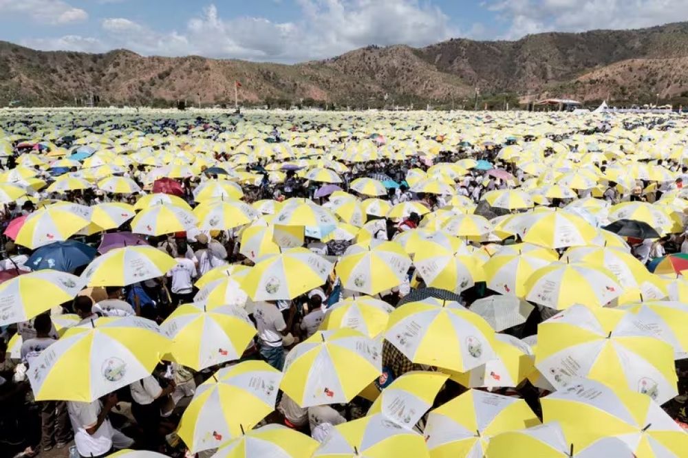 La misa del Papa Francisco en Timor Oriental congreg a 600.000 personas, casi la mitad de la poblacin