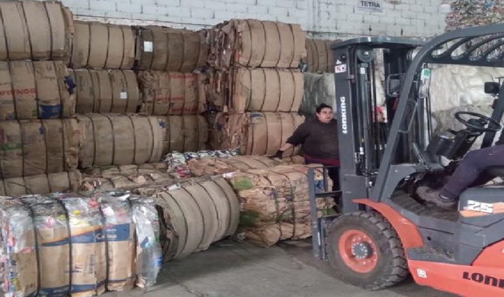 El centro ambiental Laspiur envi a reciclaje ms de 8 mil kilos de cartn