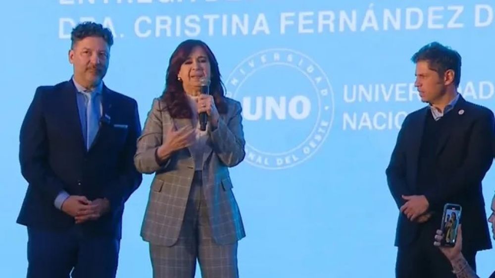 Cristina Kirchner y un nuevo mensaje para la CGT: 