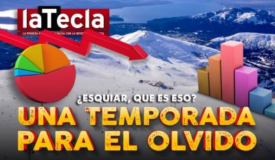 Cerros explotados de nieve, pero con pocos turistas