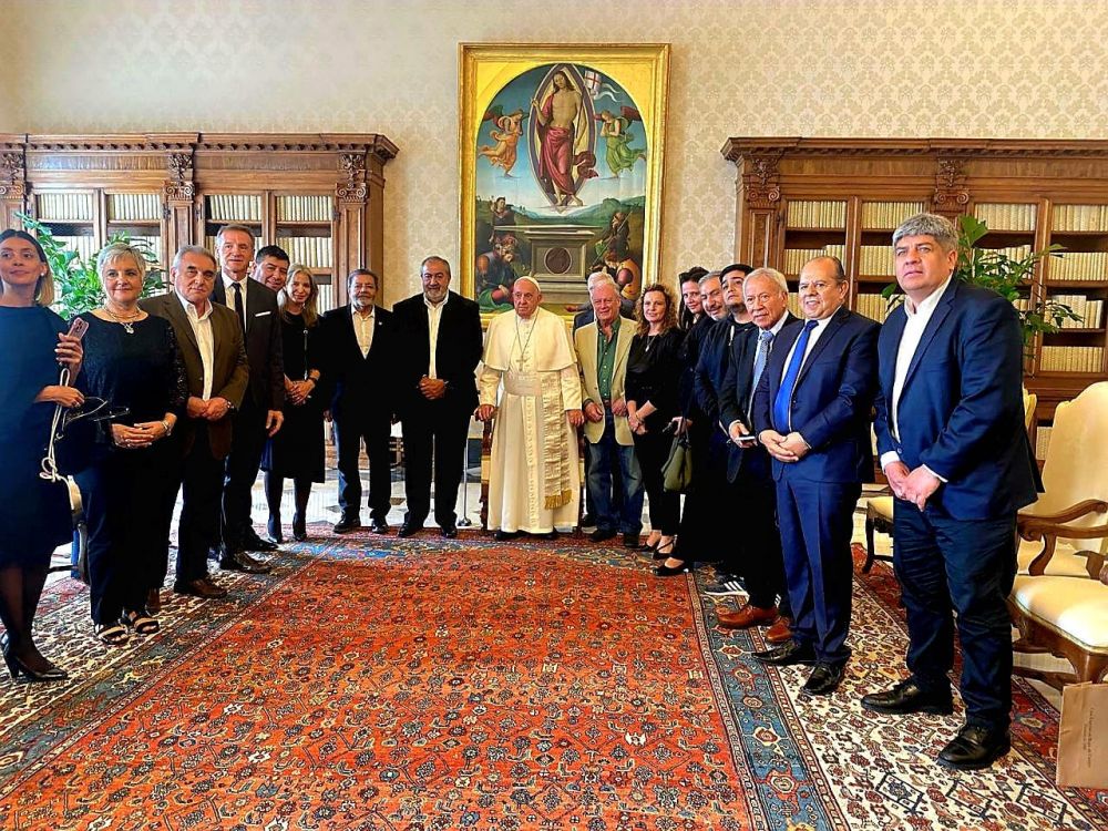 El Papa Francisco recibi a una delegacin de la CGT y coincidieron en la importancia de defender la dignificacin del trabajo desde el dilogo social