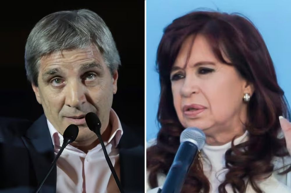 Cristina Kirchner volvi a cruzar a Luis Caputo por el manejo de la deuda