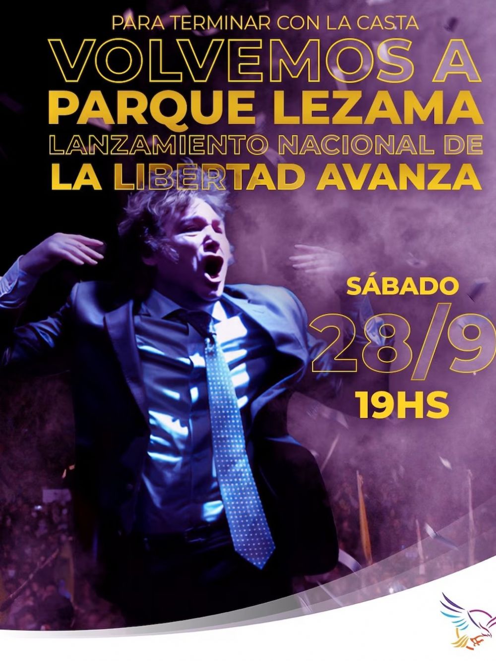 Milei presentar a La Libertad Avanza como partido nacional en su primer acto electoral desde que asumi