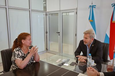 Frigerio y la intendenta de Villa del Rosario trataron cmo optimizar la produccin citrcola