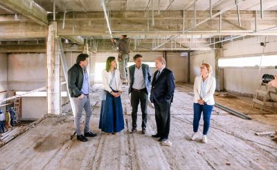 Gabriel Katopodis y Fernando Tauber recorrieron las obras de la Facultad