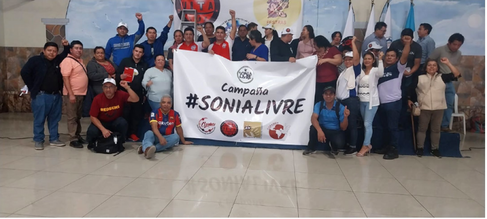 Guatemala: Trabajadores silentes exigen la libertad de Sonia