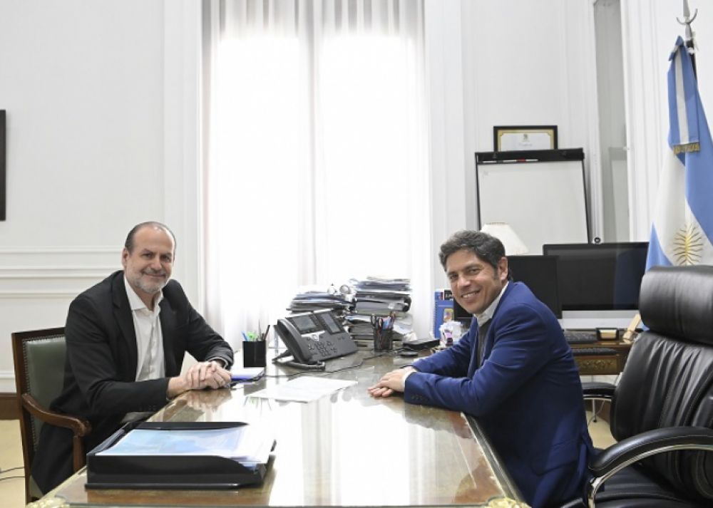 Kicillof recibi al intendente Federico Susbielles