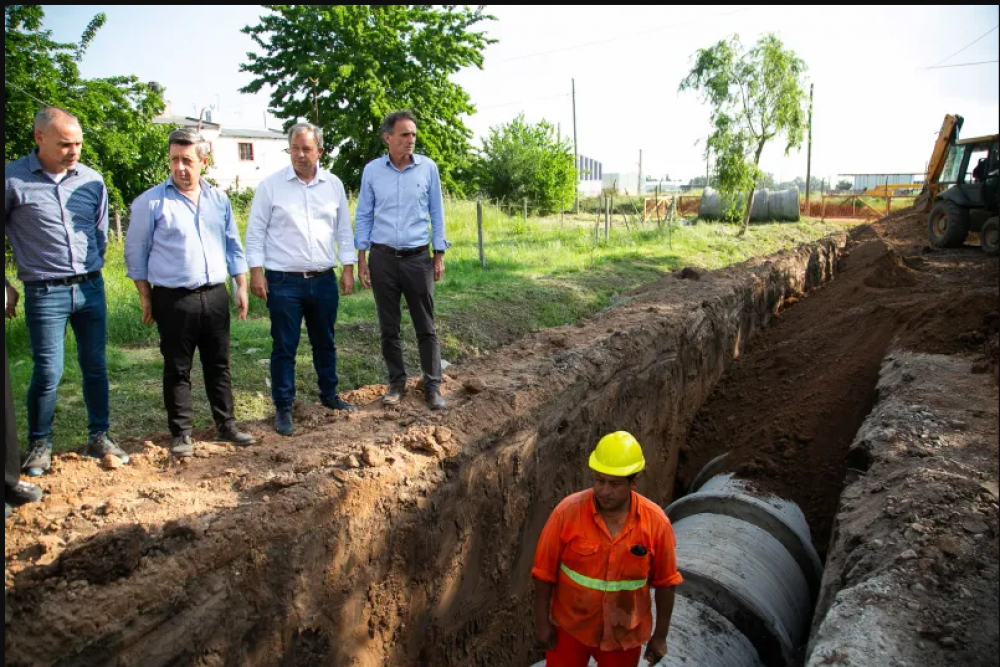 Almirante Brown avanza con la obra del Arroyo San Roque