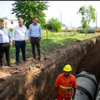 Almirante Brown avanza con la obra del Arroyo San Roque