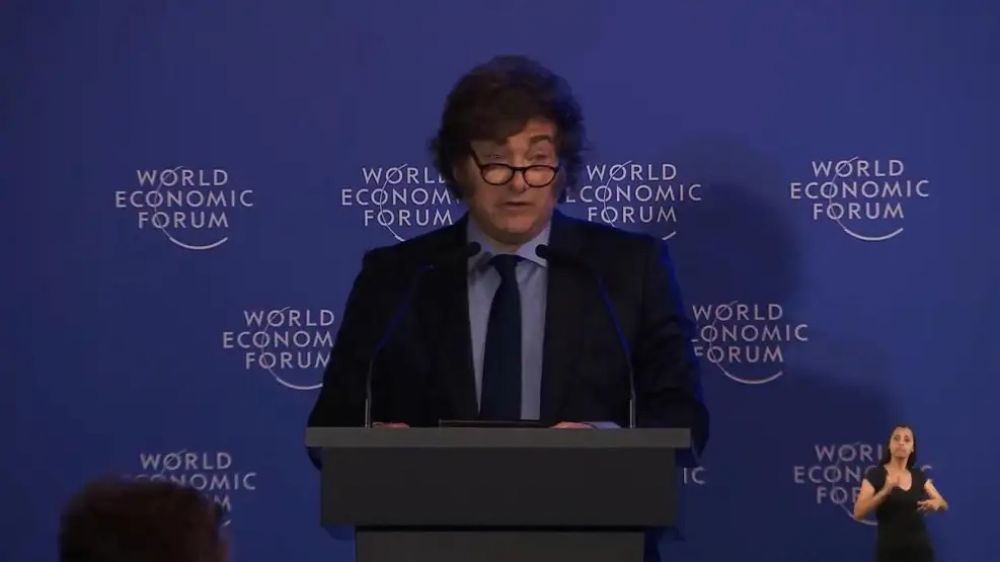 Javier Milei en el Foro Econ�mico Mundial: 