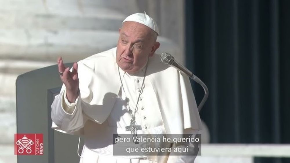 El Papa pide oracin por Valencia y por Espaa que sufre las consecuencias de la Dana