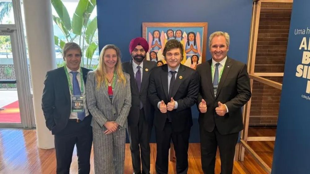 Javier Milei mantuvo una reunin bilateral con el presidente del Banco Mundial a la espera de fondos del organismo