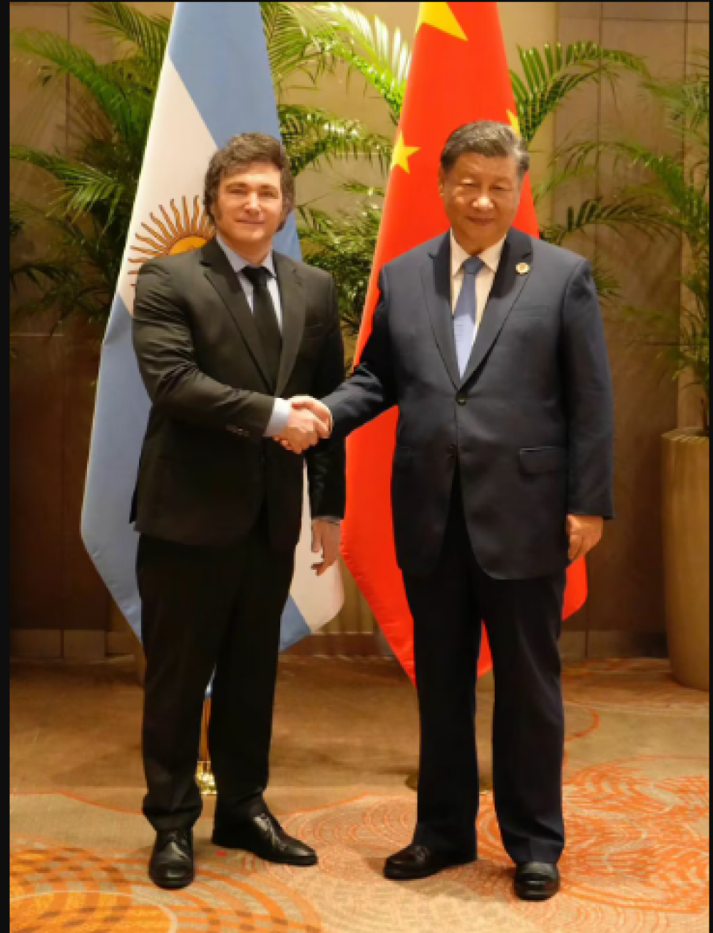 En un giro ideolgico, Javier Milei se reuni con Xi Jinping para profundizar las relaciones comerciales con China