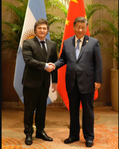 En un giro ideolgico, Javier Milei se reuni con Xi Jinping para profundizar las relaciones comerciales con China