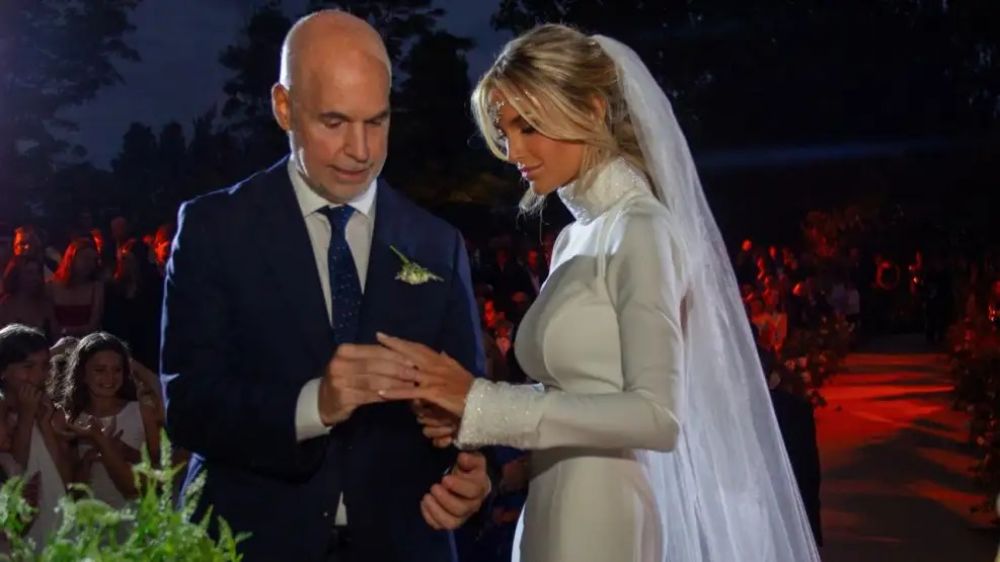 La boda de Horacio Rodrguez Larreta y Milagros Maylin: crculo rojo presente, la excusa de Mauricio Macri para estar ausente