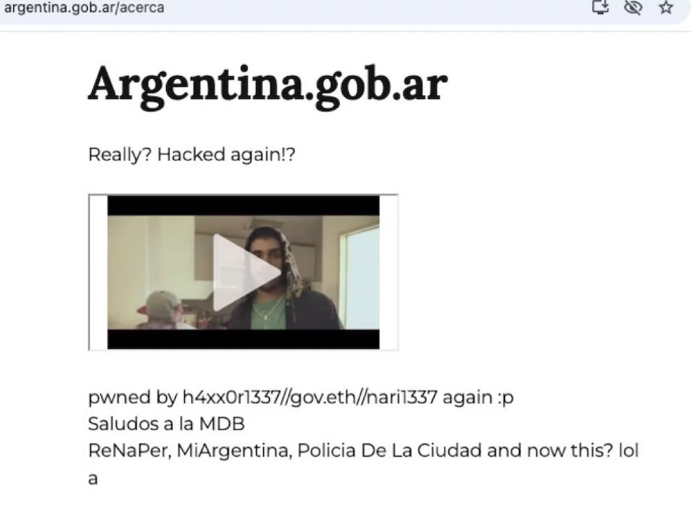 Quin es gov.eth, el hacker que atac la pgina estatal Mi Argentina