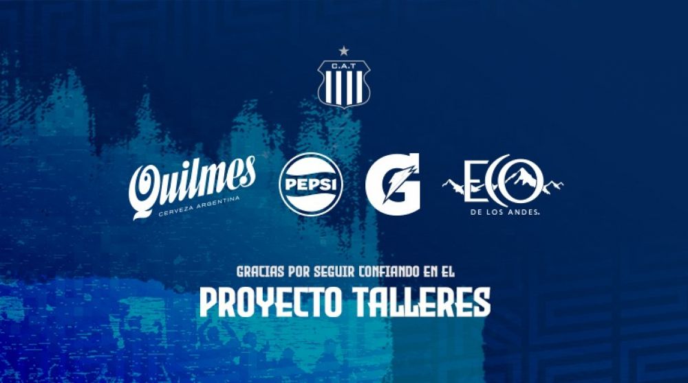 Pepsi, Quilmes, Gatorade y Eco de Los Andes renuevan su confianza en Talleres