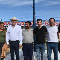 El gobernador Torres estuvo presente en el Festival de la Esquila en Ro Mayo