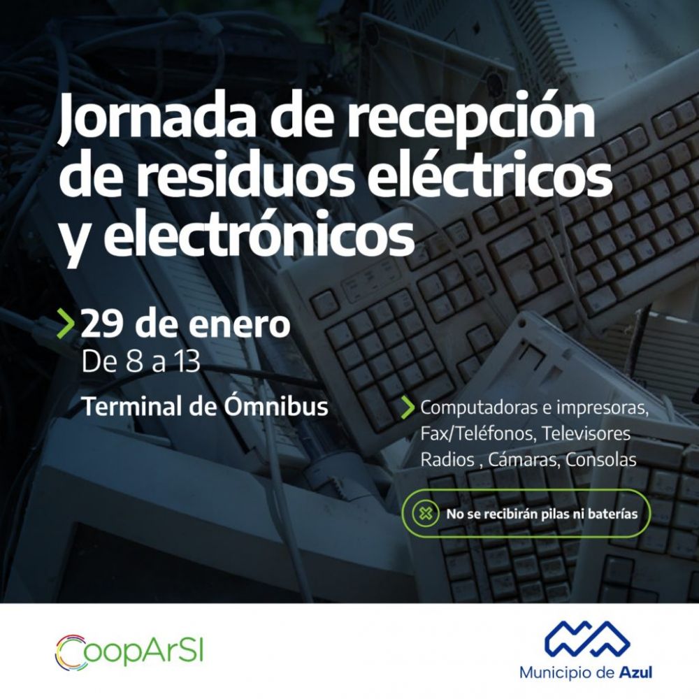 Jornada de Recepcin de Residuos Electrnicos y Elctricos