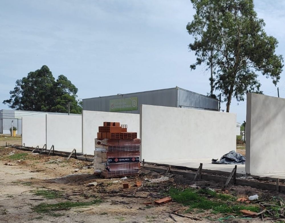 Avanza la construccin de boxes en la Planta de Tratamiento de Residuos