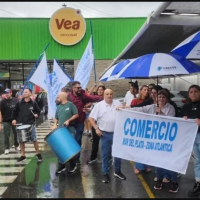 Protesta en Supermercados Vea de San Clemente del Tuy contra el acoso laboral: No lo toleraremos ms