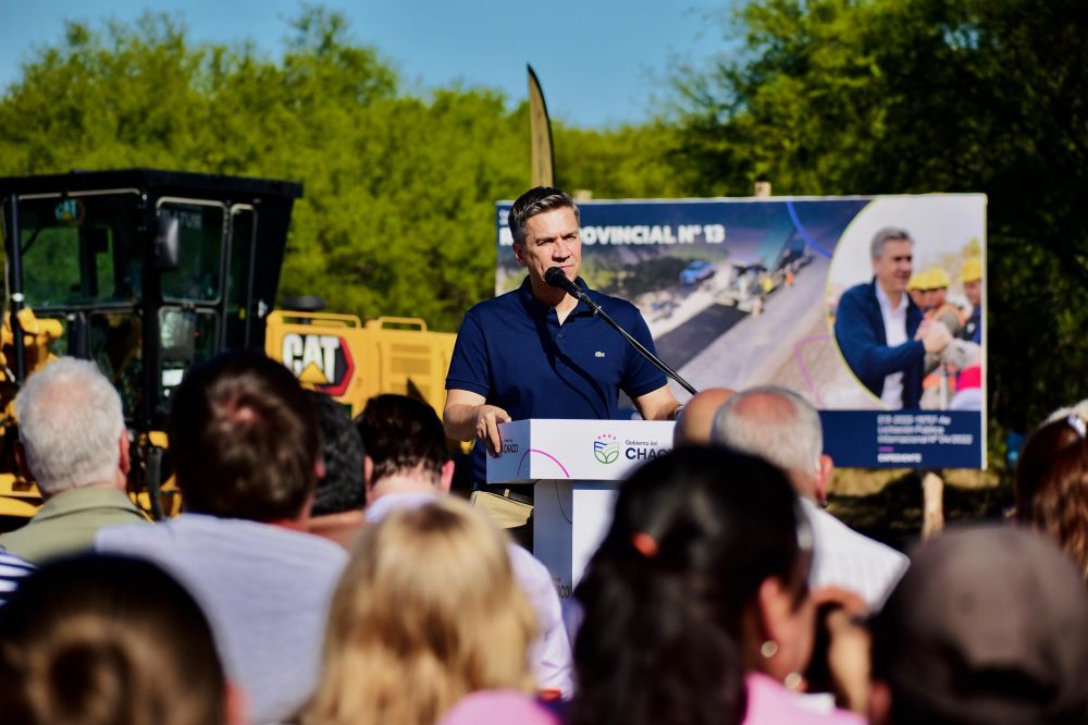 El Gobernado Zdero inci la pavimentacin de la Ruta Provincial N 13 que conectar Cote Lai con Charandai