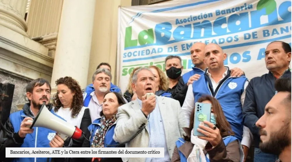 Sindicatos de la CGT y las CTA reclaman 