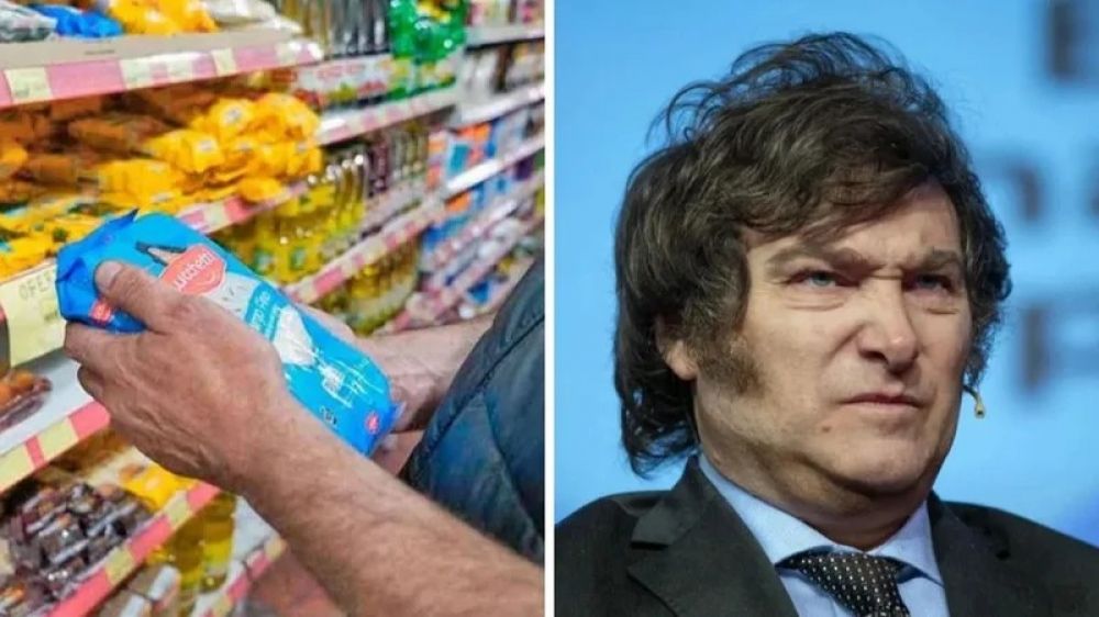 Cae el relato inflacionario de Milei: alimentos se disparan 4% en febrero