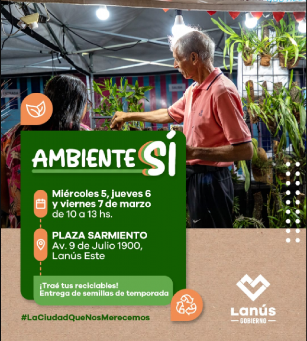 Ambiente S: agend los prximos puntos de reciclado en Lans Este