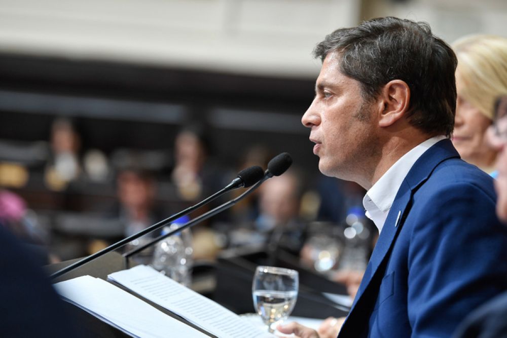 Con Javier Milei en la mira, Axel Kicillof abre sesiones en la Legislatura