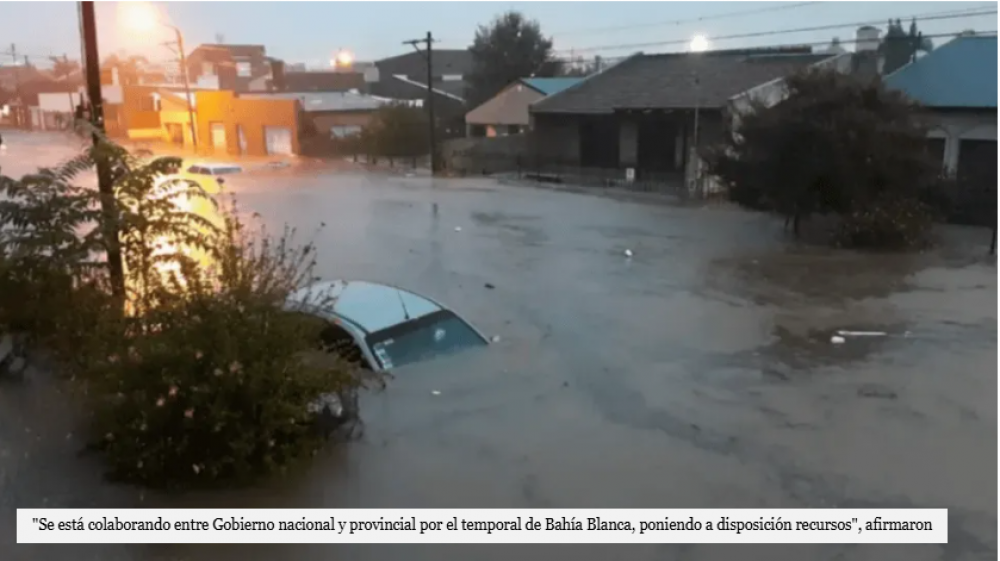 El devastador y trgico panorama de Baha Blanca: 