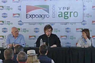 �Hasta que lleguen a cero�: Milei prometi� seguir bajando las retenciones y eliminarlas �para siempre� en la medida que se consolide el super�vit fiscal