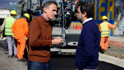 Katopodis y Moreira recorrieron obras viales clave en San Martn