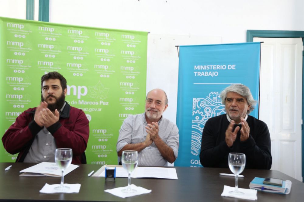 Marcos Paz: Correa remarc la presencia del Estado provincial en mbitos laboral y sindical