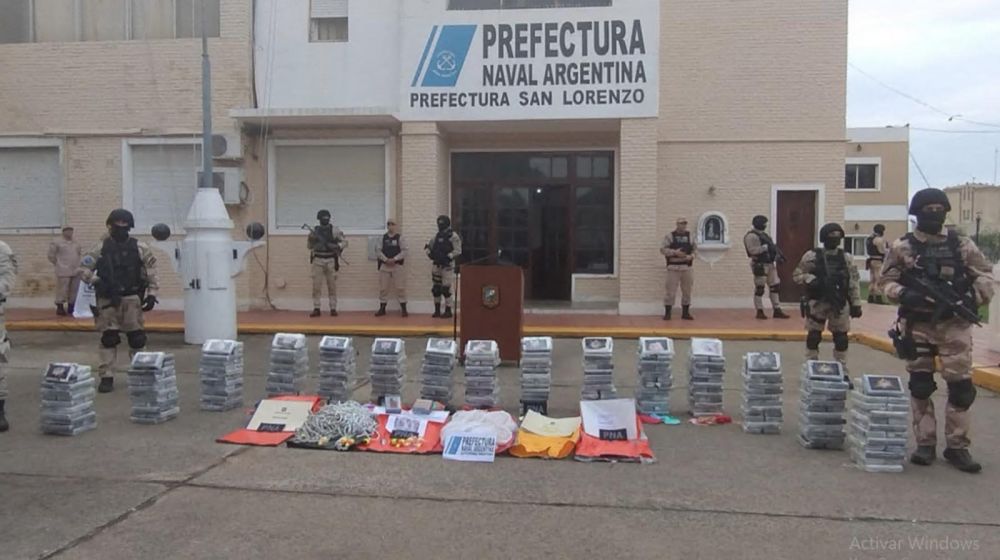 Cocana en el puerto de Vicentin: celebracin de Bullrich, la mencin a la Hidrova y el destino de los 460 kilos