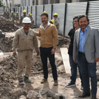 El gobernador Senz y el intendente Durand supervisaron obras de revitalizacin urbana de la Ciudad