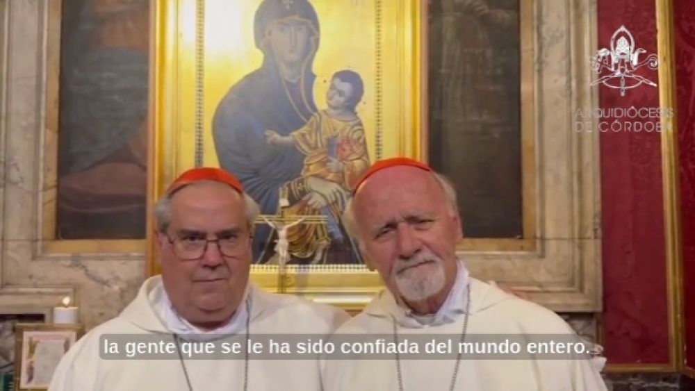 Rossi y Bokalic celebran misa en la baslica donde est la tumba de Francisco