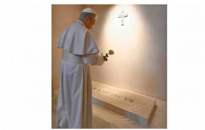 El Papa visit la tumba de Francisco y pidi recoger su valiosa herencia