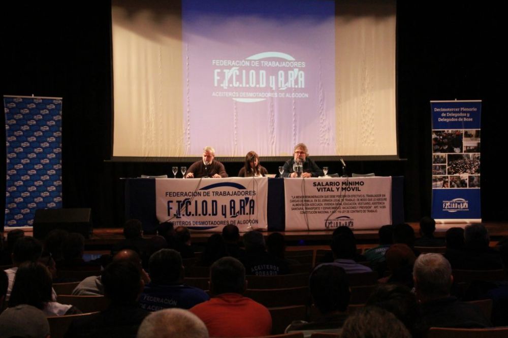 Aceiteros realizar un plenario con un eje programtico y con presencias que llegarn desde el consejo directivo de la CGT